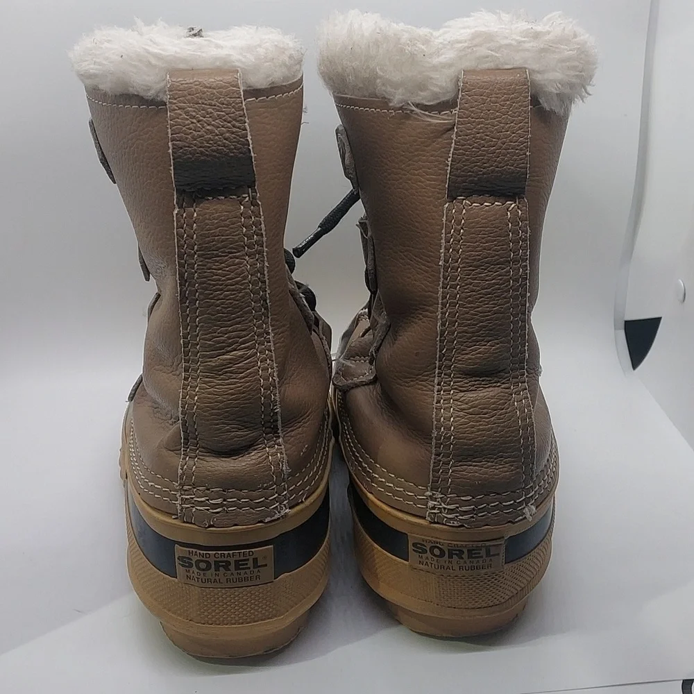 Sorel Manitou fur lined‎ waterproof insulated women's boots size 6